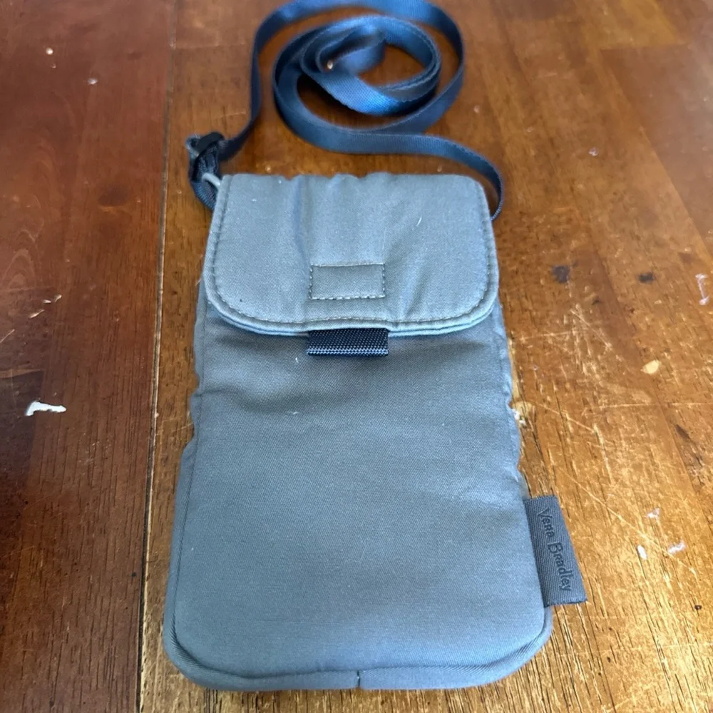 Vera Bradley Gray Crossbody Phone Holster